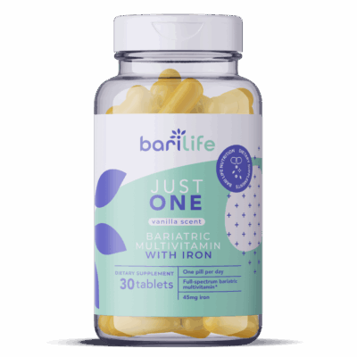 Just One Bariatric Multivitamin with Iron Vanilla Scented
