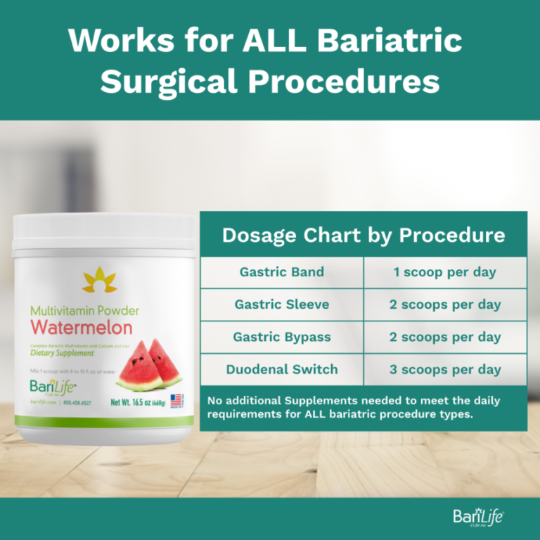 Complete Bariatric Multivitamin Powder - Watermelon | Bari Life