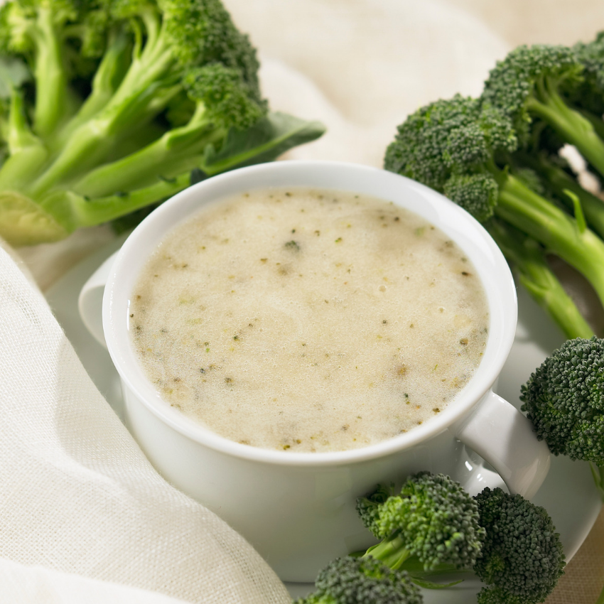 Cream of Broccoli Protein Soup | Bari Life